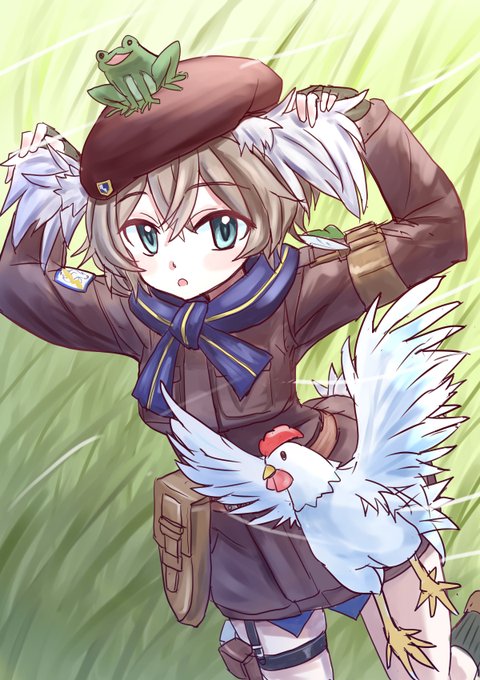 #無言で帽子をかぶったイラストを貼る見た人も貼る