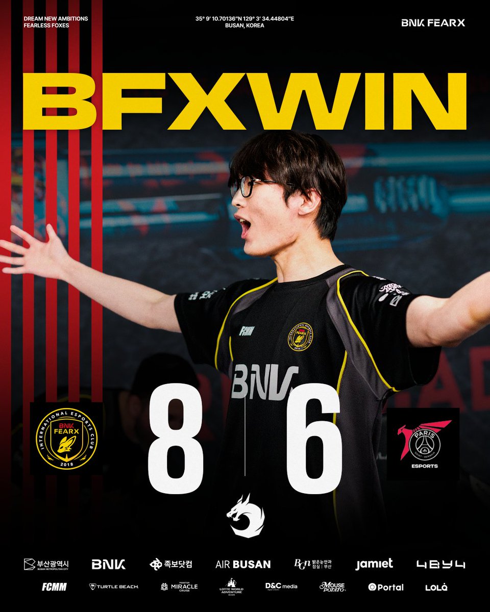 BNKFEARXEsports's tweet photo. 𝟐𝟎𝟐𝟓 𝐀𝐬𝐢𝐚 𝐏𝐚𝐜𝐢𝐟𝐢𝐜 𝐋𝐞𝐚𝐠𝐮𝐞 𝐒𝐭𝐚𝐠𝐞 𝟐 vs @psgtalonr6

RESULT : VICTORY

#BFXWIN #BNKFEARX #R6 #DreamNewAmbitions https://t.co/FmL80bNLJz