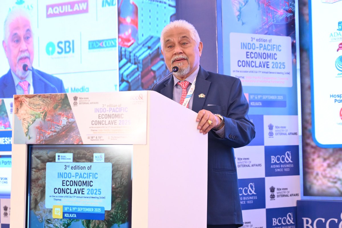 BenCham1833's tweet image. ✨ Day 1 – Special Session II | IPEC 2025
🌏 Building Bridges in the Indo-Pacific: Business Connections in SE Asia
🎤 Speakers: Aung Aung Myo Thein, Indronil Sengupta, Dato Ramesh Kodammal, Johnny Chotrani, Marshal Rathour
🌟 Moderator: Dr. Prabir De

#IPEC2025 #SouthEastAsia