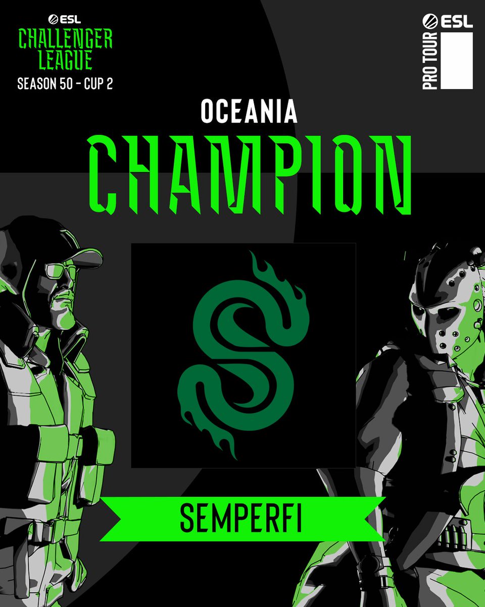 ESLCS's tweet image. Your Oceania #ESLChallengerLeague Season 50 - Cup #2 CHAMPIONS 🥳
@semperfiESC