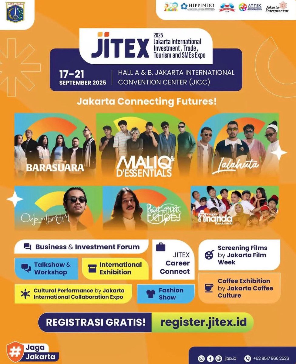 jam 5 sore di Jitex JCC, minggu 21 sept’25