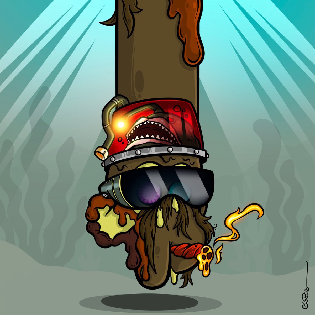 BoredOnChain's tweet image. This artwork was created by @ElRealGenius 🖼️🪬

We close the second collaboration with this unique piece made for @Moe_HPO , our winner

It is impressive and original, enjoy it a lot Moe
x.com/BoredOnChain/s…

Thanks to the whole family for the support and for always giving…