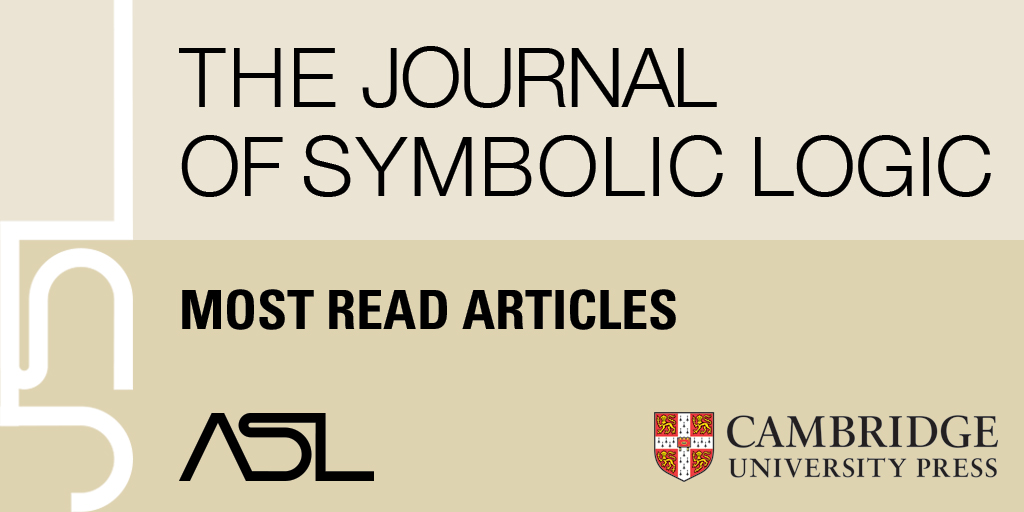 cambUP_maths's tweet image. Check out the most-read articles from Journal of Symbolic Logic here: 
📚 cup.org/3VkJ7SO
#SymbolicLogic