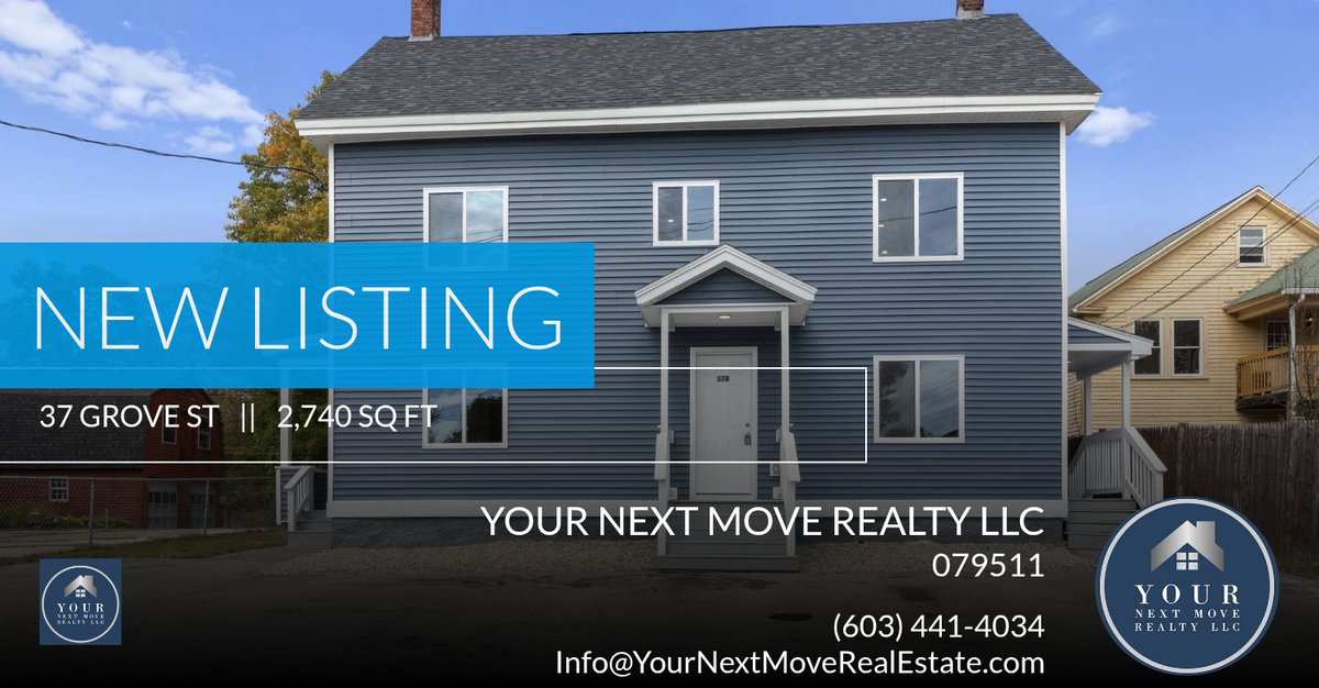 YourNextMoveNH's tweet image. 📍 New Listing 📍 Take a look at this fantastic new property that just hit the market located at 37 Grove St in Farmington. Reach out here or at (603) 441-4034 for more infor... homeforsale.at/37_GROVE_ST_kj…
