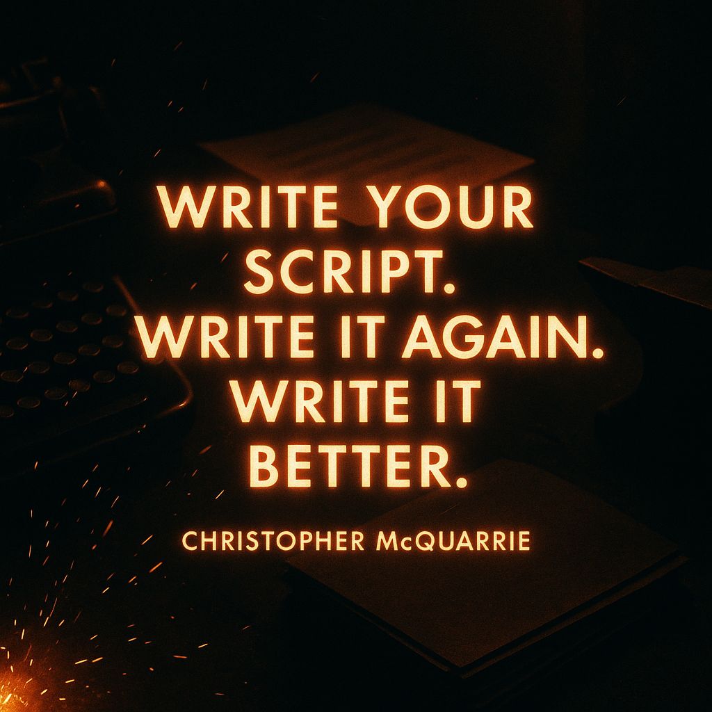 scriptforgeapp's tweet image. Write. Rewrite. Cry. Rewrite better. Repeat until it’s genius (or at least coherent).
Get pro feedback with Script Forge — smarter movie writing advice starts here.
#screenwriterlife, #amwriting, #scriptnotes, #writingcommunity, #scriptwriting, #writersmotivation