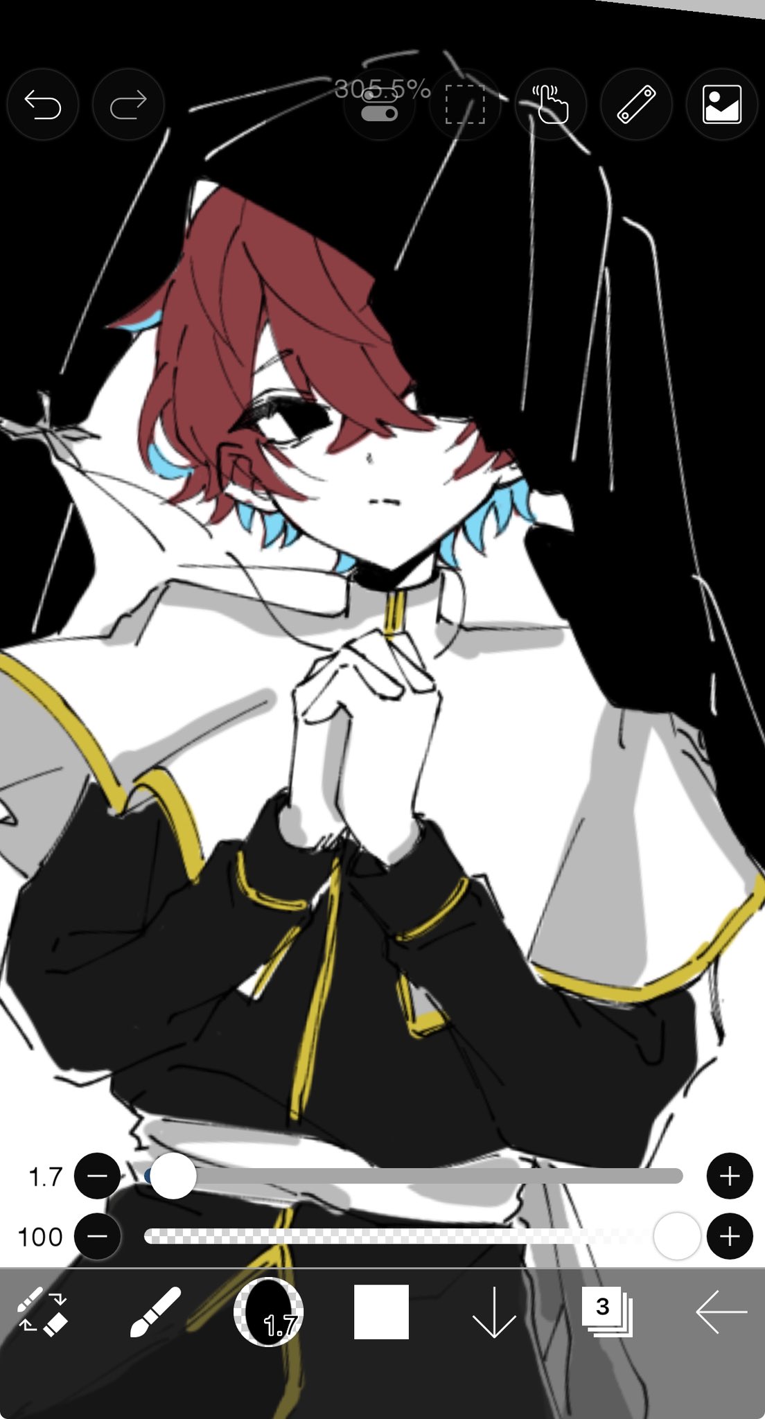 なんとなく書いた 絵 うどんに乗っ取られ自我を失った絵描き on X: 