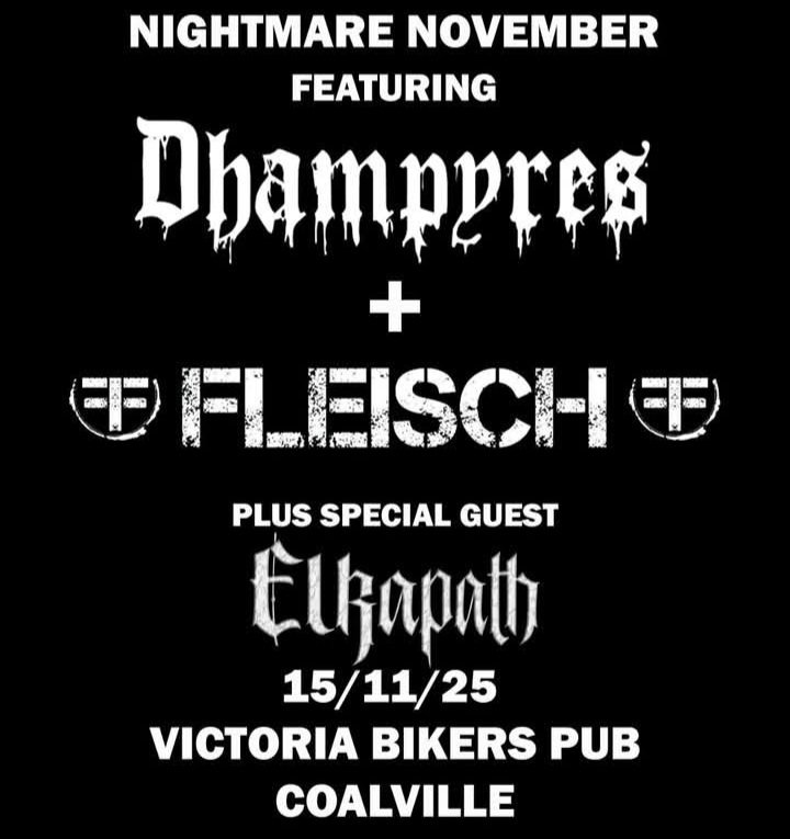 We return to coalville with our friends #fleisch and #dhampyres
