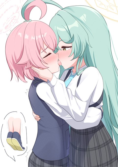 ホシノ&amp;ユメ先輩百合 #ブルアカ