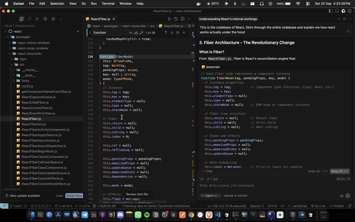 devansh_ts's tweet image. You can learn anything with AI.
Currently dissecting React internals.