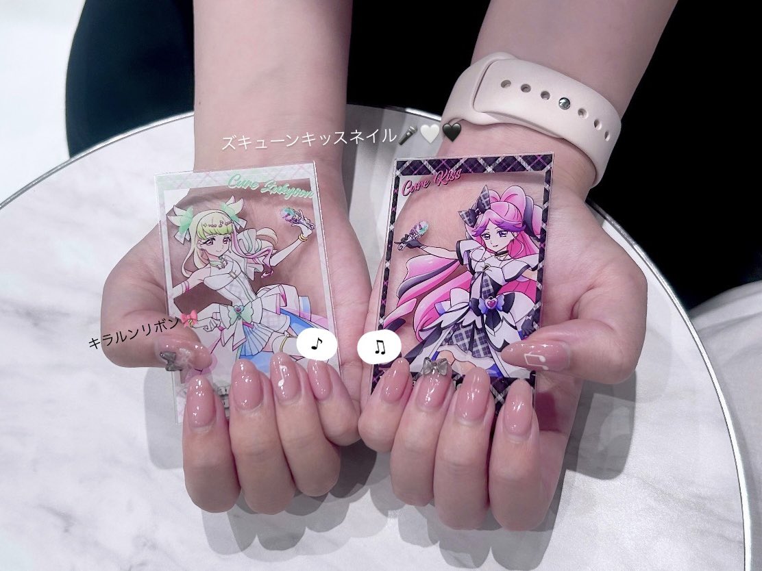 eq_qsi2_'s tweet photo. オフィスワーカーのオタクネイル🎵
可愛くてお気に入り🎤🎀
#キミとアイドルプリキュア https://t.co/ISJJCV4C7g