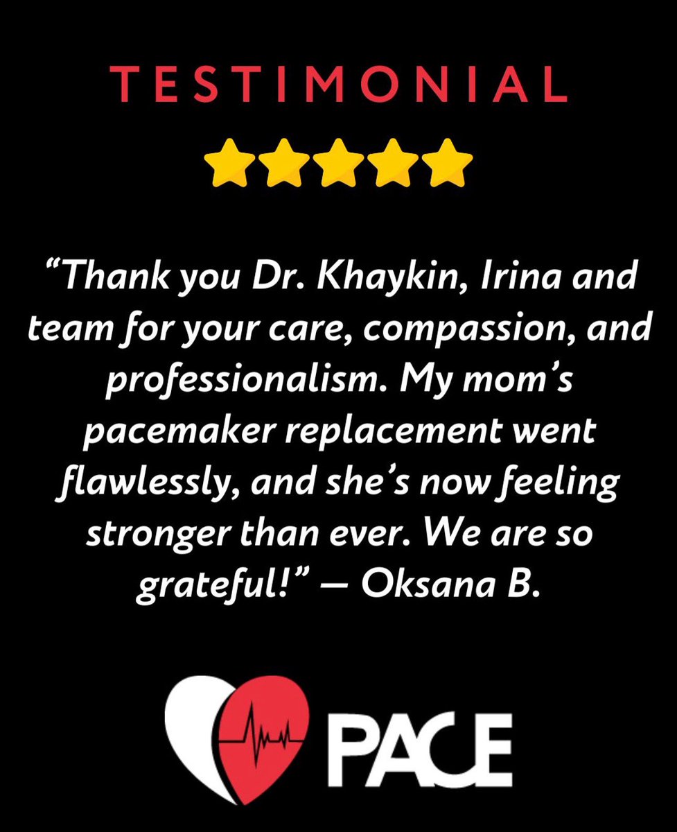 We are so grateful when patients &amp; families share their experiences with us. A big thanks to Oksana B. for sharing her story about her mother's care. 
#PatientStory #HeartHealth #Pacemaker #Cardiology
#CardiologyCare #Gratitude #StrongerHearts <a href="/heartablator/">Yaariv Khaykin</a>