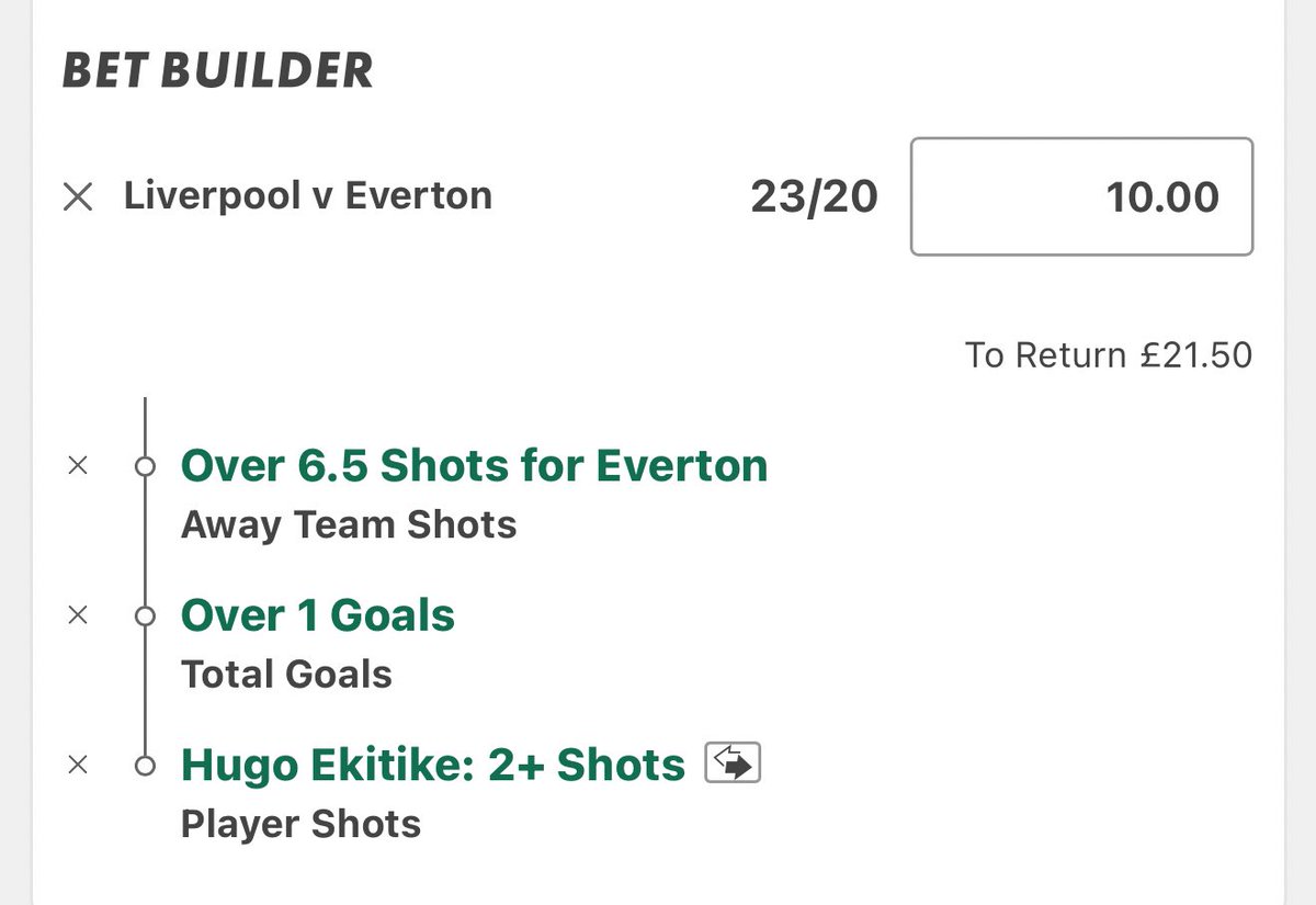 value_footytips's tweet photo. ⚽️ Liverpool vs Everton
🏆#PremierLeague
❤️Like if you’re on!

Everton shots: 20,10,14,11,7,9,11
Liverpool shots conceded: 10,3,11,10,10,14

Over 1.5 goals in 4/5 H2H

Ekitike averages 2.59 shots p/90, his super sub is likely to be Isak aswell

#betting #derby #bet #footy #prem https://t.co/iwJwTHPHeh