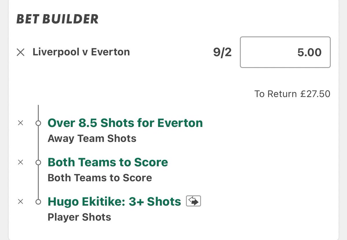 value_footytips's tweet photo. ⚽️ Liverpool vs Everton
🏆#PremierLeague
❤️Like if you’re on!

Everton shots: 20,10,14,11,7,9,11
Liverpool shots conceded: 10,3,11,10,10,14

Over 1.5 goals in 4/5 H2H

Ekitike averages 2.59 shots p/90, his super sub is likely to be Isak aswell

#betting #derby #bet #footy #prem https://t.co/iwJwTHPHeh