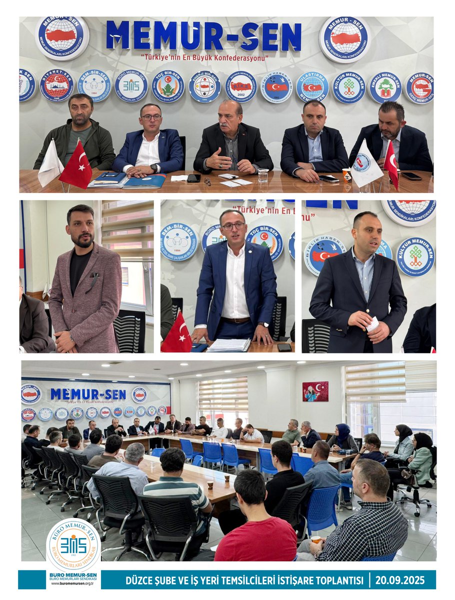 DÜZCE ŞUBE VE İŞ YERİ TEMSİLCİLERİ İSTİŞARE TOPLANTISI📍

Genel Başkanımız Yusuf Yazgan, Genel Başkan Vekilimiz Kaan Çetinbaş, Genel Başkan Yardımcımız Ahmet Kızıl, Düzce Şube Başkanımız Mustafa Enis İnan ve şubemizin yönetim kurulu üyeleri, önceki dönem Düzce Şube Başkanımız