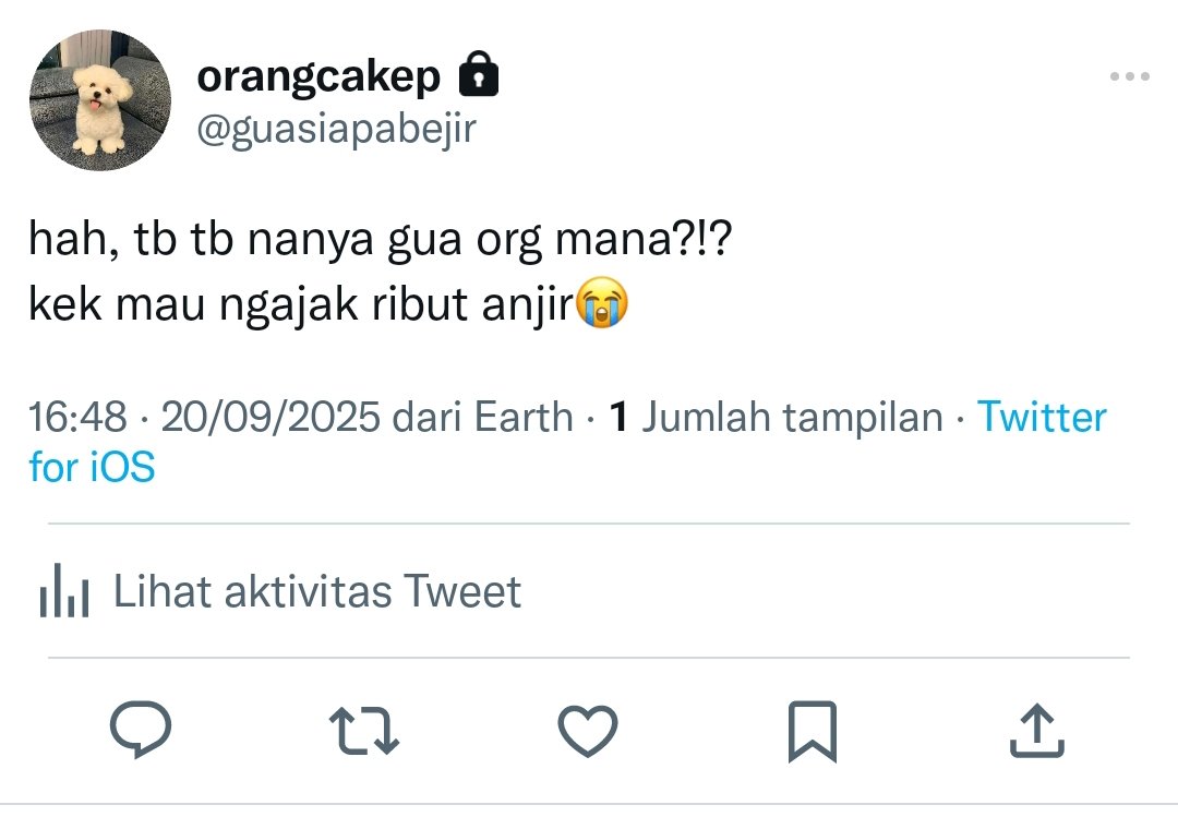 galikemanis's tweet photo. Jichen few tweet

"lu orang mana?" https://t.co/xvIeuJh8WY