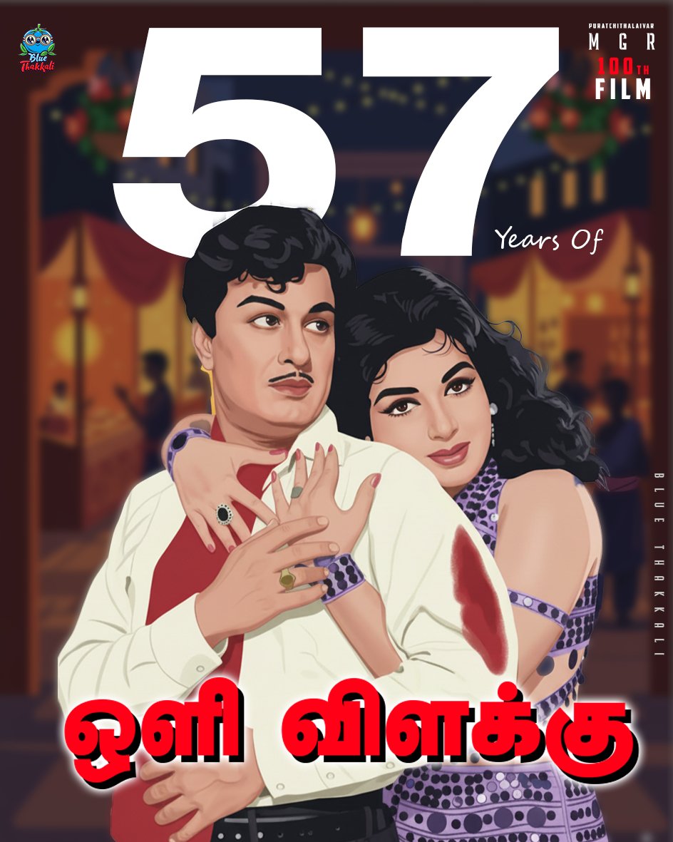 BlueThakkali's tweet photo. “57 years since #OliVilakku lit up screens—#MGR’s hundred-film milestone, #Jayalalithaa’s charisma & #SowcarJanaki’s grace, all brought to life by director #TapiChanakya. Timeless, powerful, unforgettable.”
#57YearsOfOliVilakku #TamilCinema #ClassicFilm https://t.co/kYlHoDsFZB