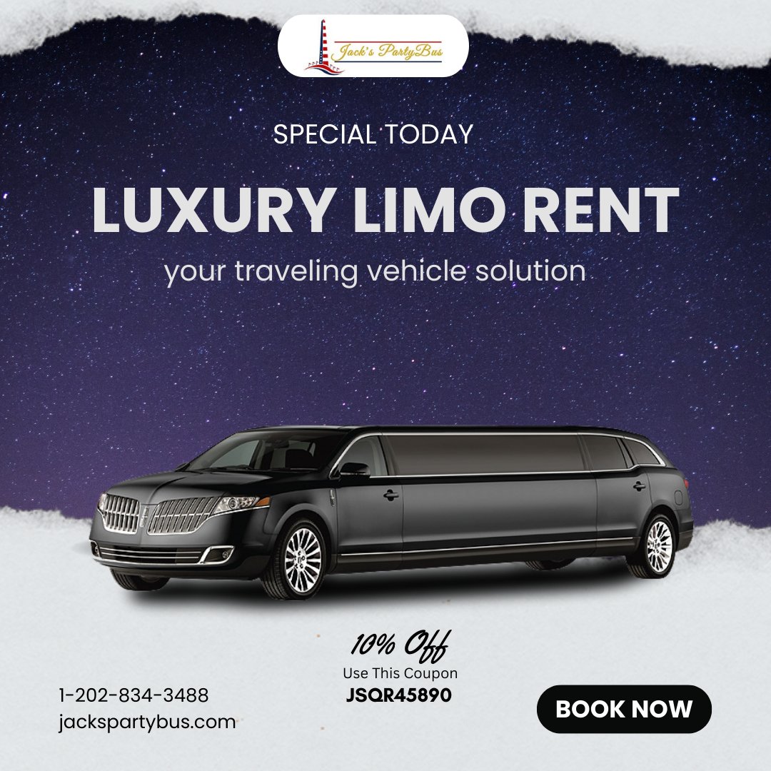 JacksPartyBus2's tweet photo. 🚘✨ Ride in style, celebrate in luxury! Book your Limo Rental with Jack’s Party Bus and make every moment unforgettable. 🎉💎

Visit Site https://t.co/vqcnq5GFDk
Call 1-202-834-3488

#JacksPartyBus #LimoRental #LuxuryRide #PartyInStyle #CelebrateWithUs #LimoLife https://t.co/ugB4ndANp5