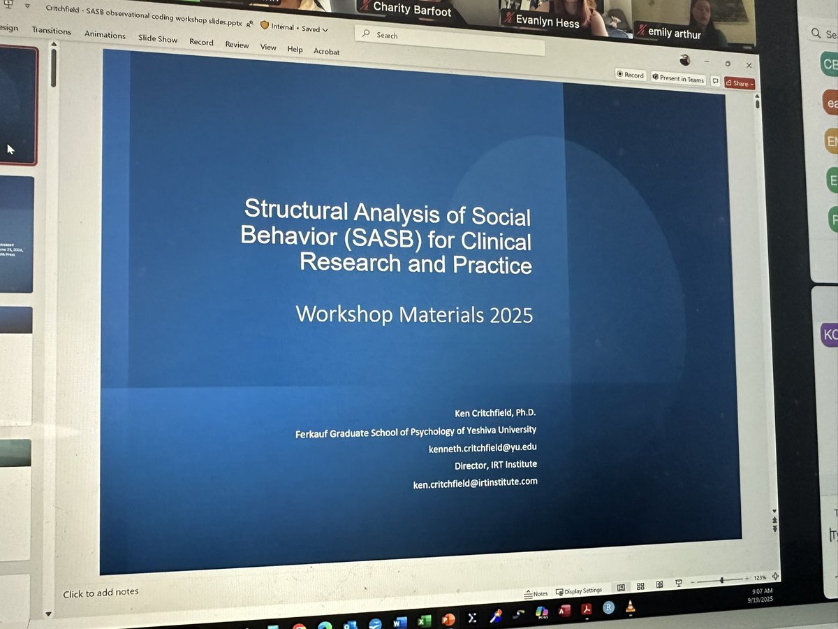 A great training session for our lab with Yeshiva University and some guest psychiatrists!