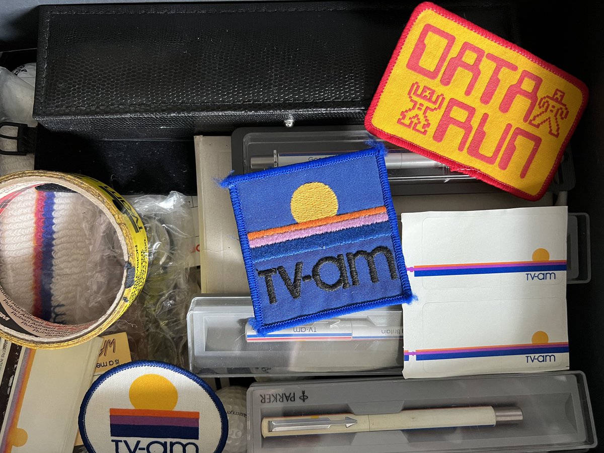 TV_am's tweet photo. TV-am merch from 1983 https://t.co/O6DqETEhMV