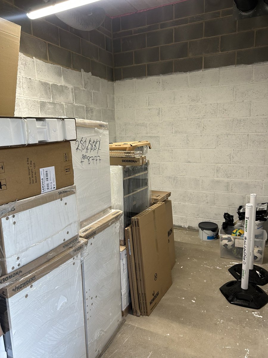 ABFC2022's tweet photo. Work on our match day kitchen started today with members of the committee getting their paint brushes out to start painting ahead of installing the kitchen supplied by @HowdensJoinery
Just another piece of the jigsaw from our plans to grow as a club!
#onlythestart #astley https://t.co/laOreB2aIK