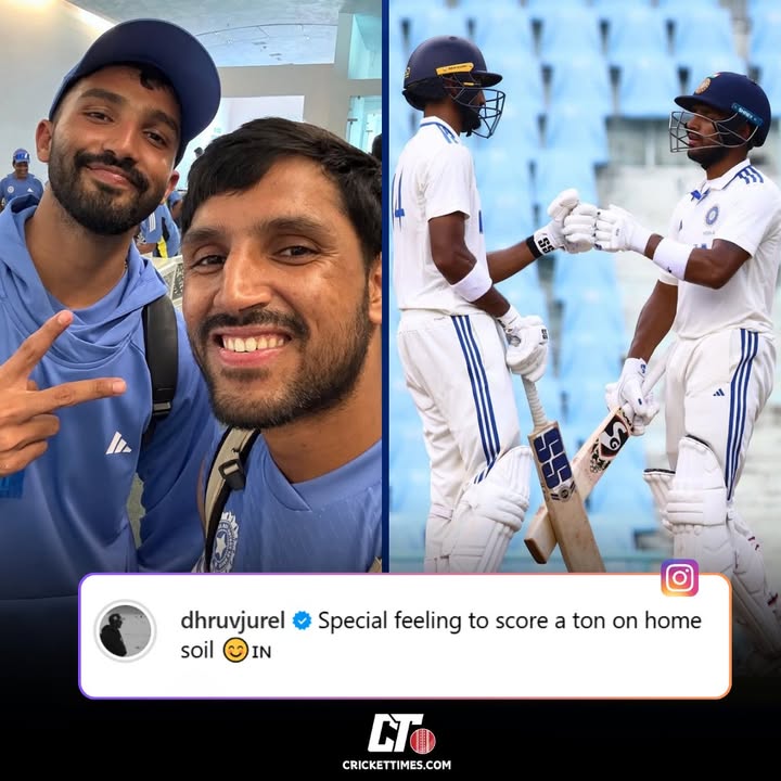 CricketTimesHQ's tweet image. Dhruv Jurel shared his happiness after scoring a hundred in the 1st unofficial Test vs Australia 🌟

#DhruvJurel #DevduttPadikkal #INDvAUS #CricketTwitter