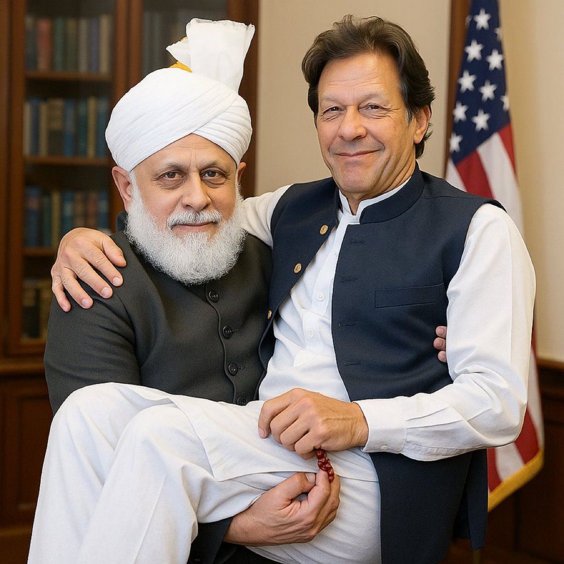 نیتن یاہو کی گود سے اٹھ کر سیدھا قادیانی کی گود میں بیٹھ گیا
ایسا خنزیر انسان ہے اپنے مقاصد کیلئے کسی بھی حد تک جا سکتا ہے، اور یوتھیئے بھی اس کے پیچھے لگ کر اپنا ایمان خراب کررہے ہیں۔ 
#نور_نہیں_فتور