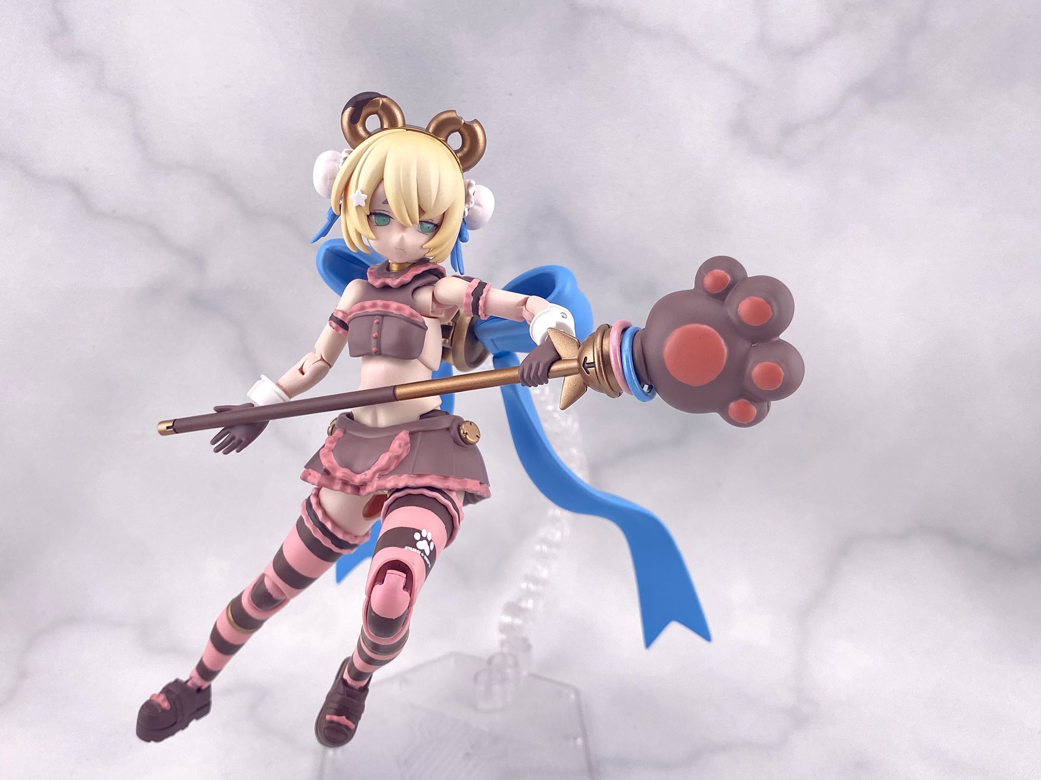 メガミデバイス　PUNI☆MOFU マオ　［スイーツ・メイド］塗装完成品 Yahoo!オークション - メガミデバイス PUNI MOFU マオ 全塗装 完成品