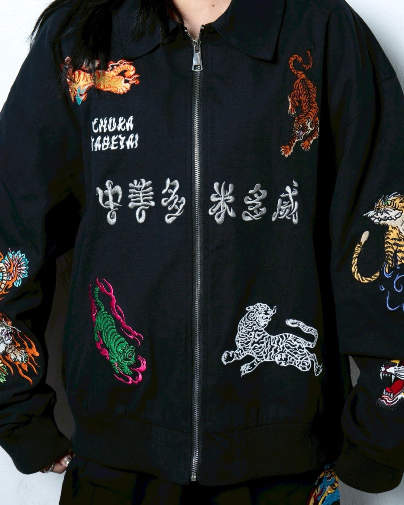 チュウカタベタイ Tiger track jacket Tiger track jacket【Black】 | チュウカタベタイ