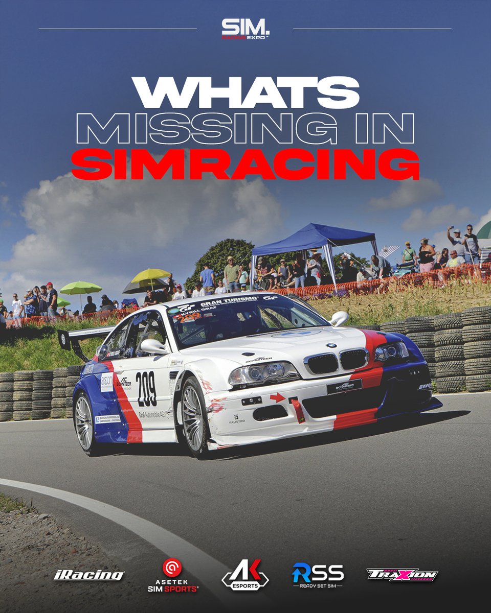 SimRacingExpo's tweet photo. If you could add ONE thing to sim racing right now, what would it be? ๐
#SimRacingExpo #SRE25 #SimRacing #simracingfans #simracinghardware https://t.co/6YYvUfhkmC