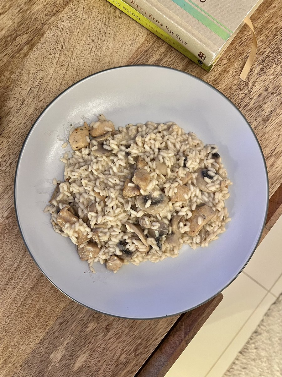 #Risotto with chicken and mushrooms - new recipe and first time lucky 🍀 delicious 😋 #SaturdayMood #Vibes #Food