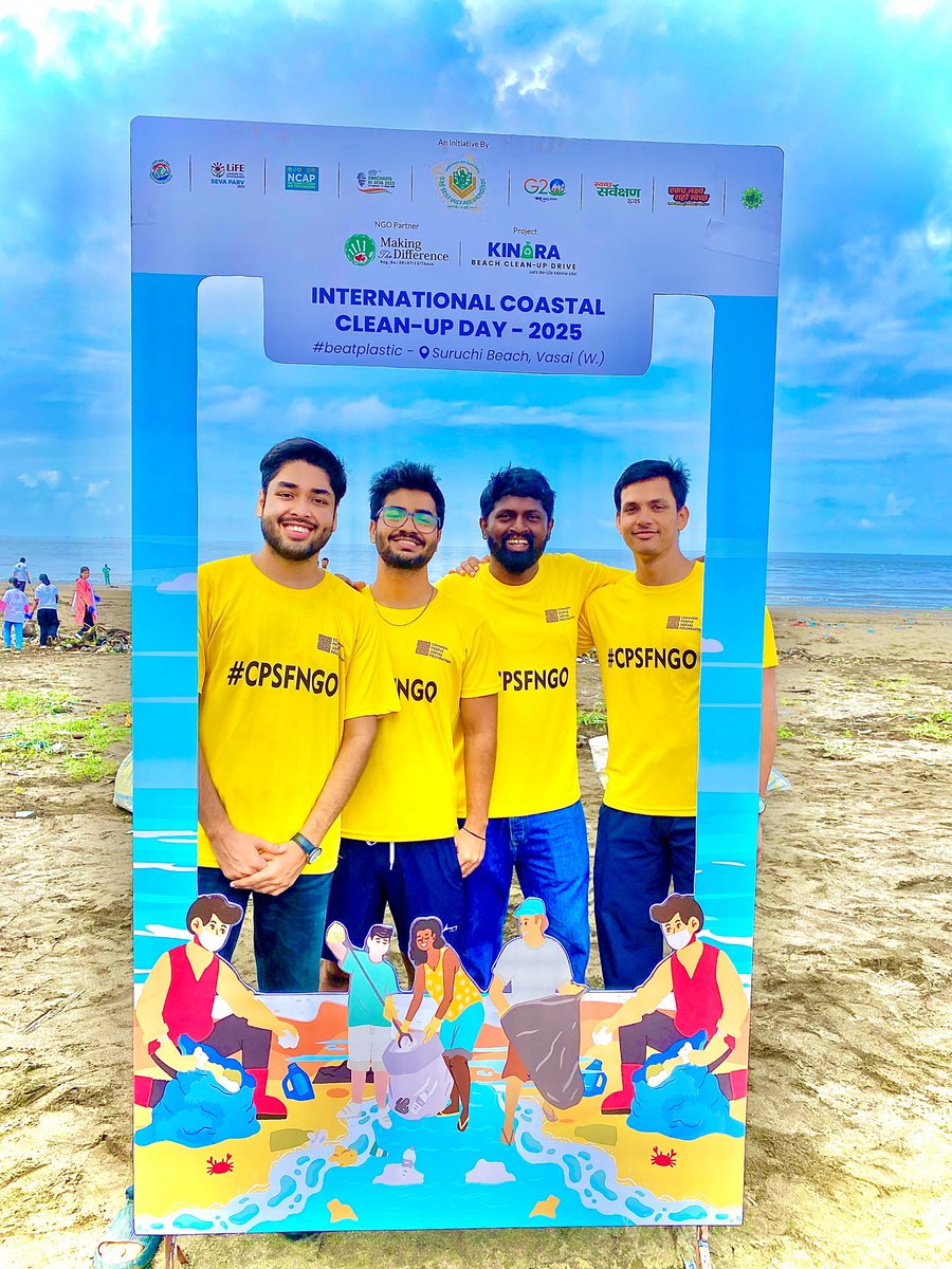 CPSF16's tweet photo. Sevaparv 2025, Beach cleaning drive at Suruchi beach Vasai. #SevaParv2025 #BeachCleanUp #cpsfngo #nisargbycpsfngo #SDG  #goalkeeper @vvcmc_official @collectorpal https://t.co/DUnvcopf6b