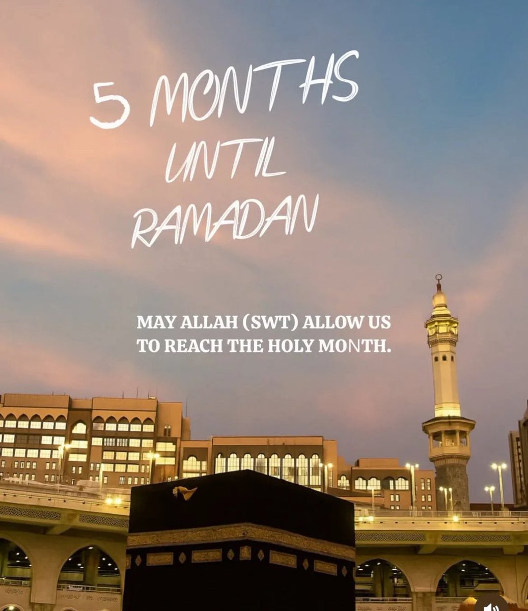 5 bulan lagi waktu untuk sediakan mental dan fizikal. Usaha agar Ramadhan akan datang lebih baik berbanding sebelumnya.
.
Untuk siapa? Untuk diri sendiri.
Untuk menjadi versi terbaik diri.