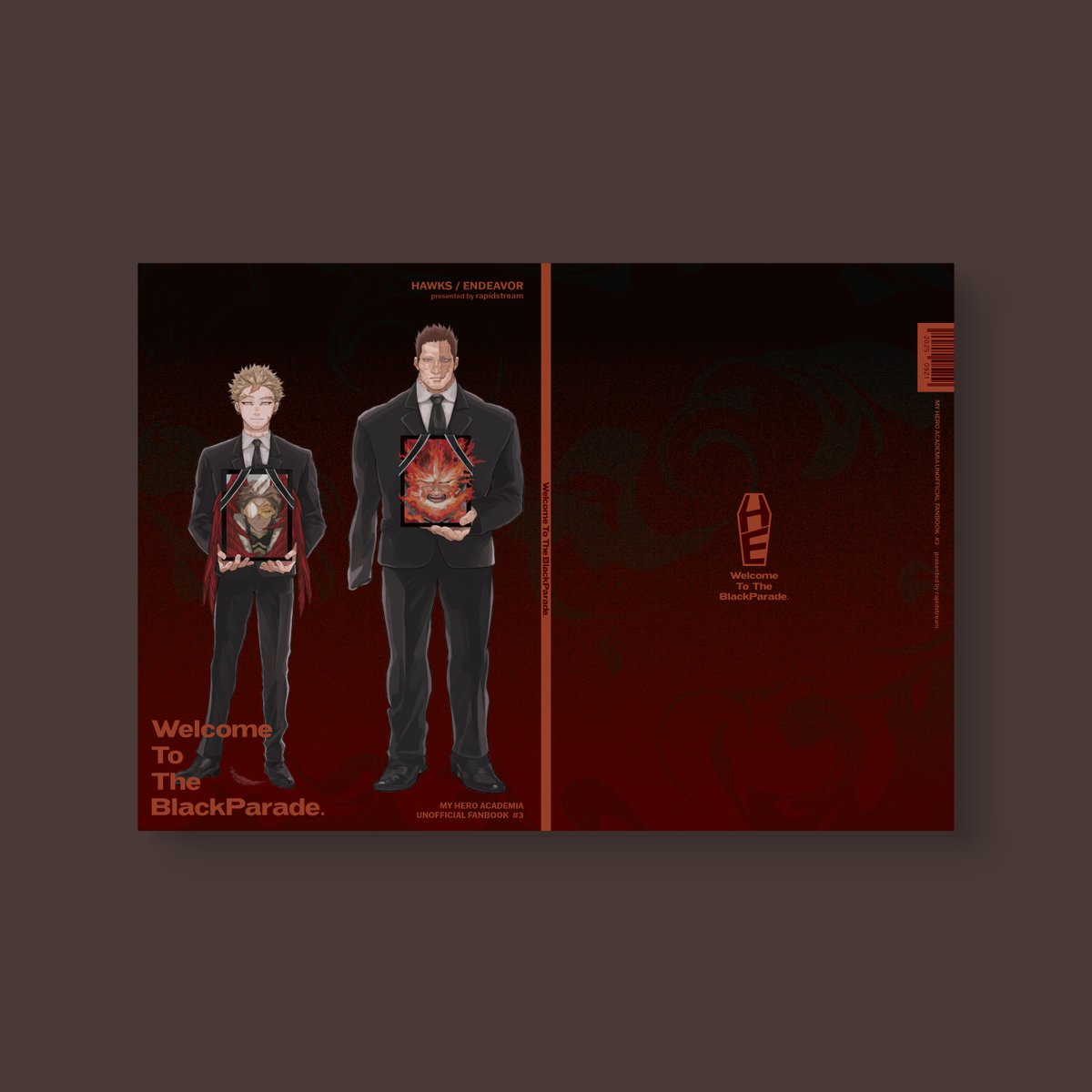 【portfolio】
八木沢様（<a href="/rapidstreaaaaam/">八木沢</a>）の
同人誌表紙デザインとクリアケースを
担当させて頂きました。

クリアケースへ差し込むと遺影を隠すように
タイトルを大きくデザインさせて頂きました。

この度はご依頼頂き有難うございました🙇