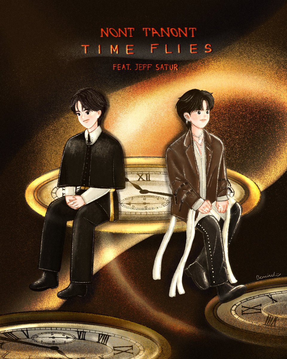 bomind_tn's tweet photo. #TimeFlies 🌒✨

"อยากจะแน่ใจ ว่าจะไม่เสียดายเลยสักวินาที"

#TimeFlies_NONTFtJEFF 
 #NONTTANONT #JeffSatur
#bomindDraw #นนท์แฟมสายอาร์ต https://t.co/3gQtPAfY8j