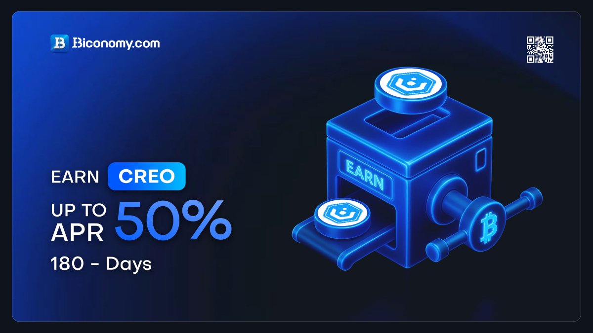 BiconomyCom's tweet photo. ๐ https://t.co/egaqT81Snr Earn - #CreoEngine Locked Products: Enjoy Up to 50% APR in Rewards! ๐
https://t.co/egaqT81Snr Earn is pleased to announce a Locked Products update on @creo_engine . Subscribe to #CREO on https://t.co/egaqT81Snr Earn Locked Products during the Promotion Period to get up to 50% in APR rewards!๐
๐ฅ Limited-time Earn campaign: Deposit $CREO and enjoy up to 50% high Earnings ๐ฅ
https://t.co/f0eDBFmgfB
Full details๐ https://t.co/sUajZj8W28
#BiconomyCom #BIT #Crypto #Blockchain #Investing #Stake #Staking #Earning #Cryptocurrency #cryptocurrencies #CryptoStaking