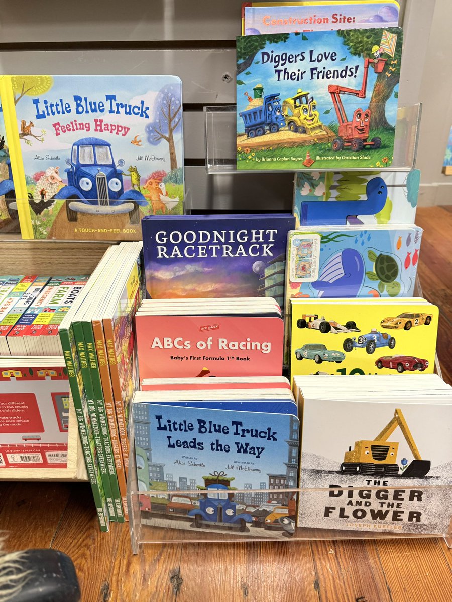 First stop after moving to North Carolina? The local indie bookstore. Thrilled to see Red Racer Books at Main Street Books, right alongside their amazing collection of children’s books! If you’re in the greater Charlotte area, come check out this gem in the cute town by the lake.