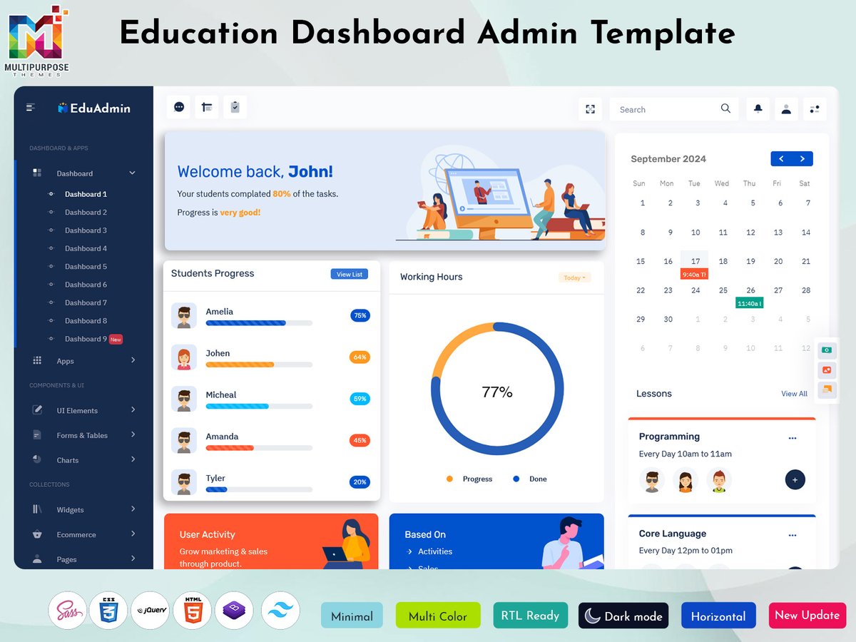 MultiStoreTheme's tweet image. Enhance School Management with Our LMS Admin Template
.
Buy Now - themeforest.net/item/eduadmin-…
.
#LMSdashboard #Learningdashboard #educationdashboard #leariningtemplate #LMSWebapps #lmsdashboardtemplate #LMSadmintemplate #Onlinecoursedashboard #coursesdashboardtemplate