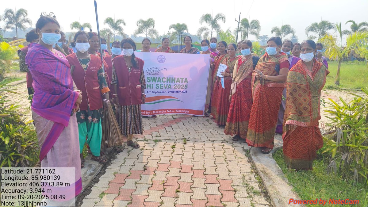 Swachhta Hi Seva -2025 campaign under the theme "Swachhotsav" activities  Mass cleaningness Drive &amp; Swachhata pledge   With swachha sathi,SeTP member  in respect of karanjia NAC.
<a href="/HUDDeptOdisha/">H & UD Dept</a> 
<a href="/CMO_Odisha/">CMO Odisha</a>