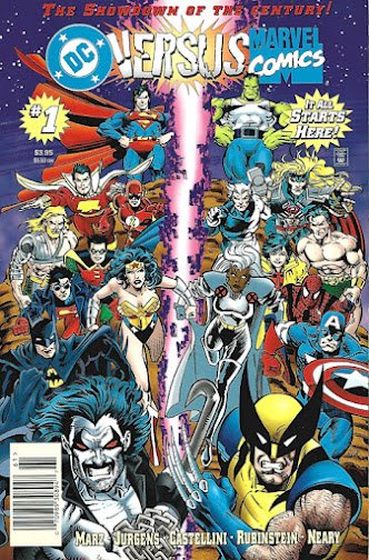 evan_bevins's tweet photo. With Marvel and DC crossing over again, I figured it was time to finally read the first issue of the 90s DC Versus Marvel series. Despite having issues 2-4 and reading them multiple times, I only finally tracked this one down last year.
#MissingLinks
(link in the replies) https://t.co/6leKmGOryk