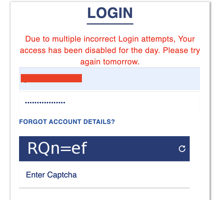 jaekae's tweet photo. Having tough time loging into IRCTC . After password is succcessfully changed, it is consistently throwing invalid userid/password and after 5 times, it locks me out for the day.  Happened 2 days in a row. @IRCTCofficial https://t.co/LsdzKJUwFz