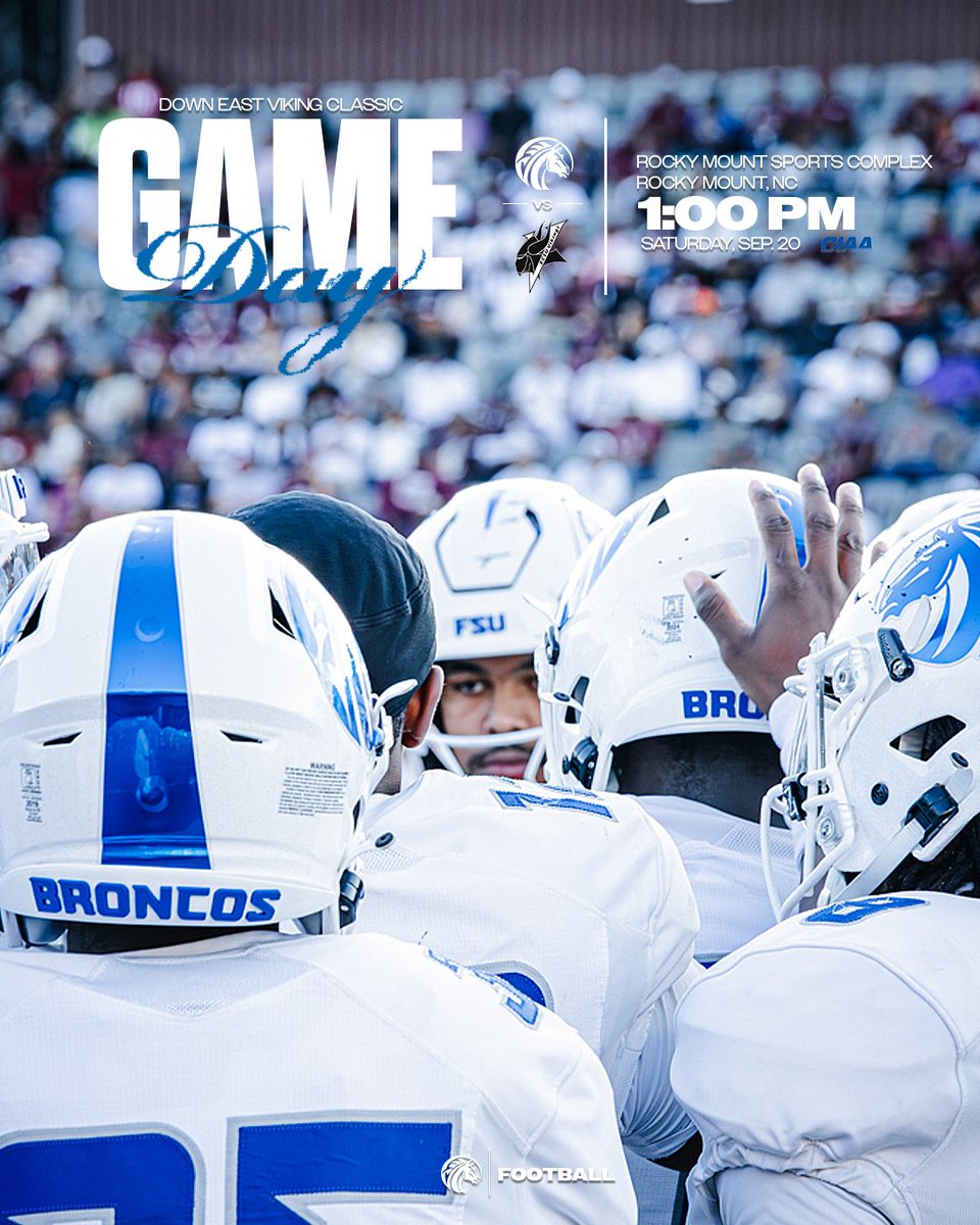 Fsubroncos_fb's tweet image. 𝗧𝗶𝗺𝗲 𝘁𝗼 𝘄𝗼𝗿𝗸.

📍 Rocky Mount Sports Complex
⏰ 1 PM

#fsubroncos | #broncopride
