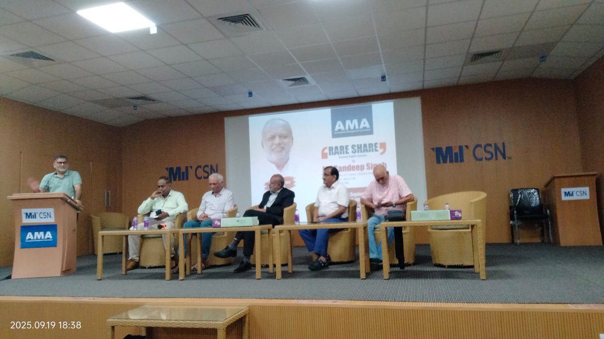 MIT_Updates's tweet image. Yesterday we hosted the 78th Rare Share session of AMA (Aurangabad Management Association) at Anand Hall, in which Mr Sandeep Singh, an author and speaker enlightened the audience with his views on learning management from Indian history. #mit_csn #spirituality #management
