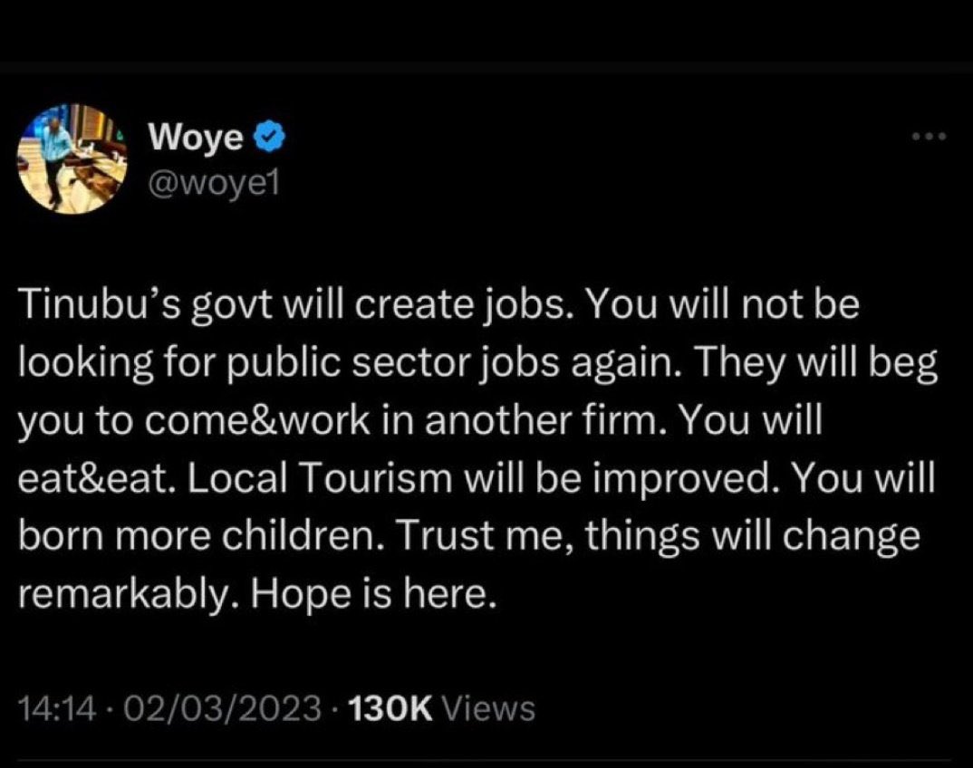 APC defenders are generally foolish, but when it comes to Woye <a href="/woye1/">Woye</a> , his level of stupidity is beyond description.