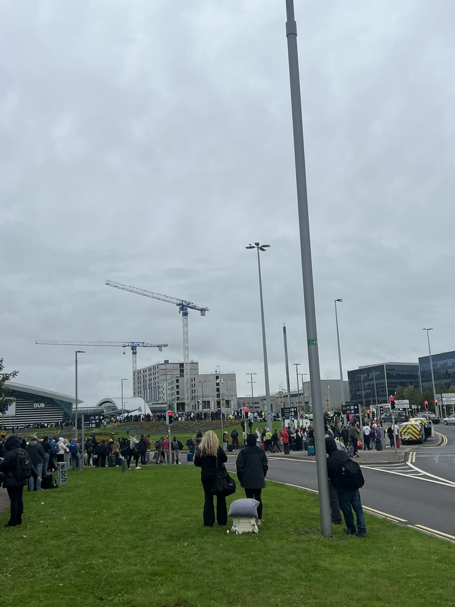 Chaos at Dublin Airport with both terminals closed due to a security incident 😕