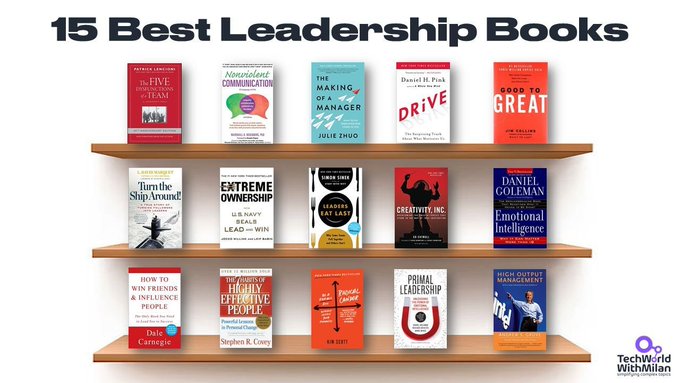 𝟭𝟱 𝗕𝗲𝘀𝘁 𝗟𝗲𝗮𝗱𝗲𝗿𝘀𝗵𝗶𝗽 𝗕𝗼𝗼𝗸𝘀

I was often asked which leadership resources I could recommend, so here is the list of 15 leadership books that had the most influence on me:

𝟭. 𝗛𝗼𝘄 𝗧𝗼 𝗪𝗶𝗻 𝗙𝗿𝗶𝗲𝗻𝗱𝘀 𝗮𝗻𝗱 𝗜𝗻𝗳𝗹𝘂𝗲𝗻𝗰𝗲 𝗣𝗲𝗼𝗽𝗹𝗲

A classic