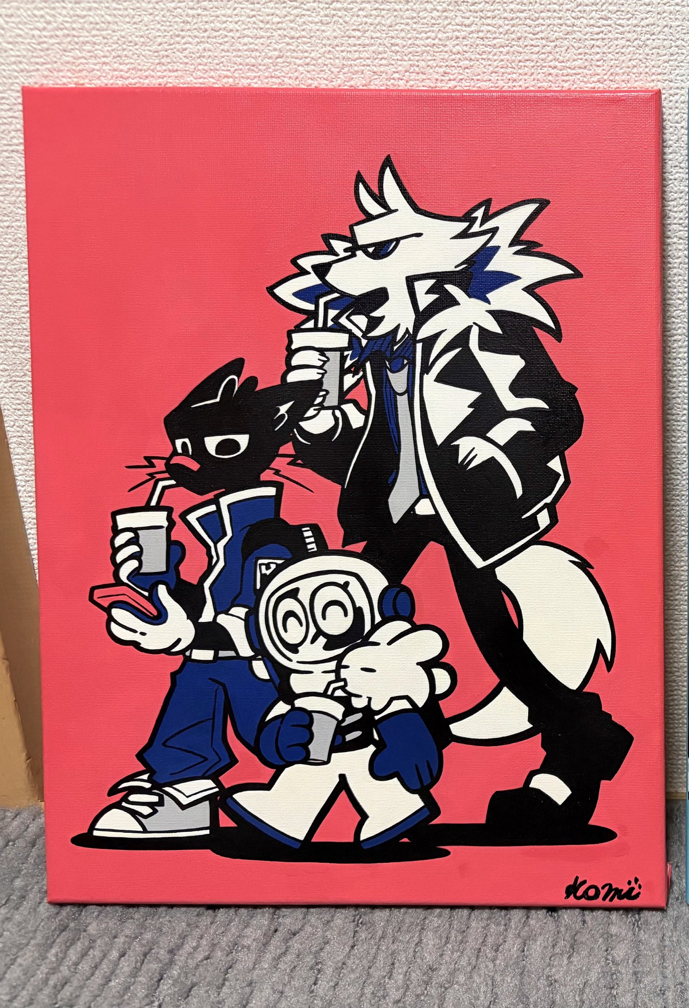 コッポラオリジナルアート作品 2作品限定❢ 『主人を待つネコ』 こむぎ【Deli-Planet】 on X: 