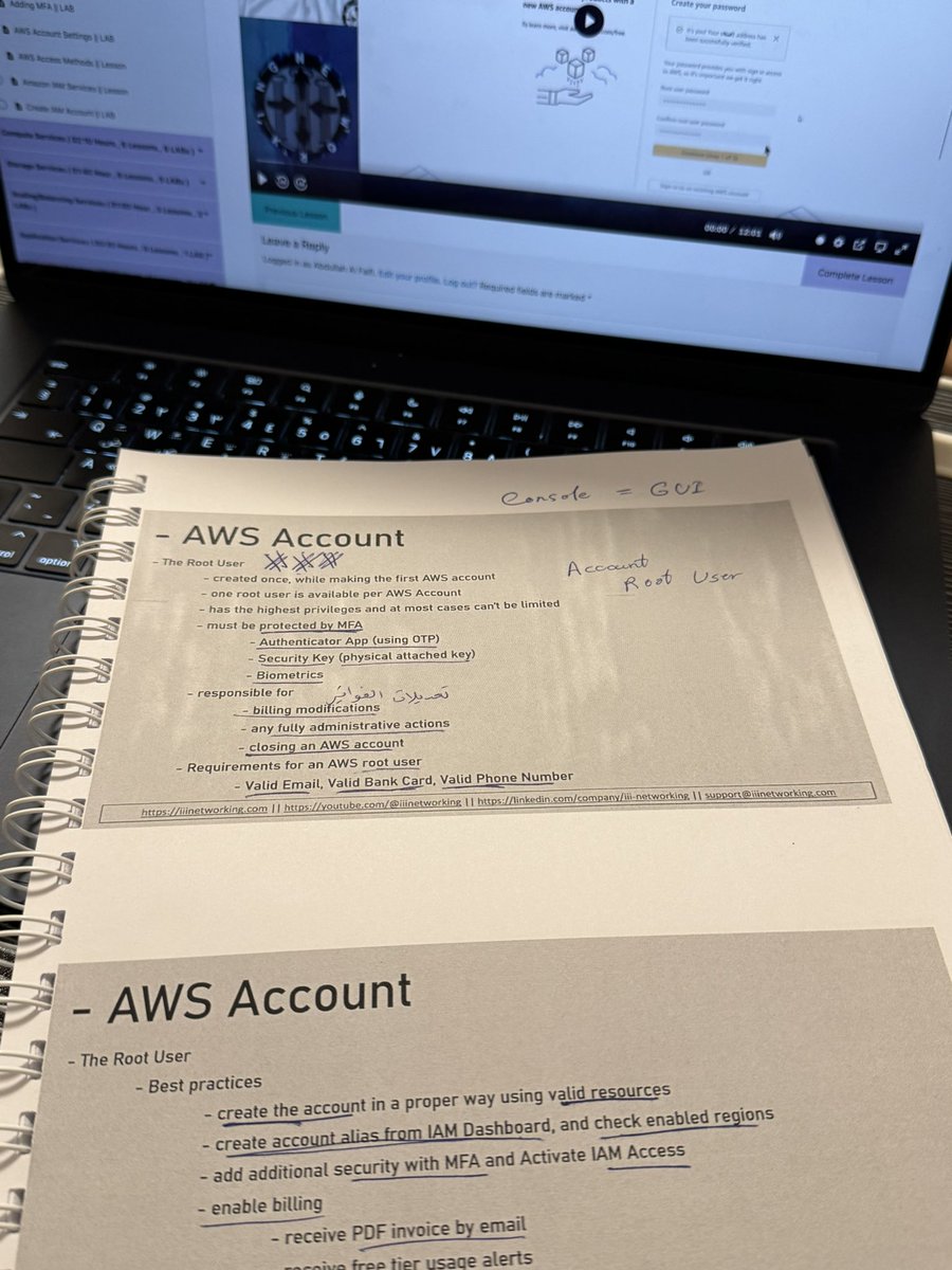 ia_p11's tweet photo. ونبدء خطة شهادة احترافية جديدة مع الشيخ سجاد غفوري 👨🏻‍💻

After a few days I will pass AWS Cloud exam ⏳ https://t.co/5U0Yu97kcb