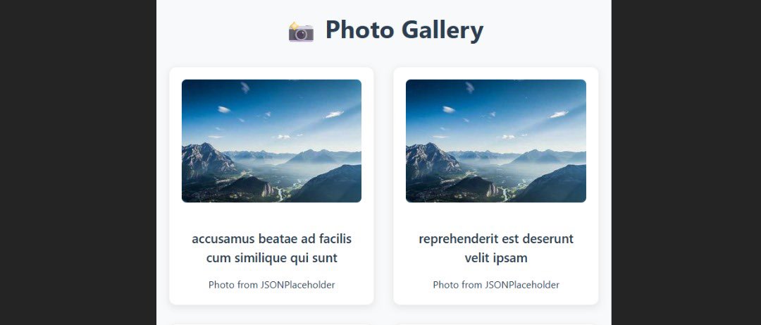 CodeWithBeerah's tweet image. DAY 20  #30DaysOfCode 
Built a Photo Gallery with Error Handling!

✅ Fetched photos from JSONPlaceholder
✅ Loading states + responsive grid layout
✅ Fallback UI when images fail 

 🔗:fetching-api-eight.vercel.app

#React #API #ErrorHandling #WebDev #BuildInPublic #WomenInTech