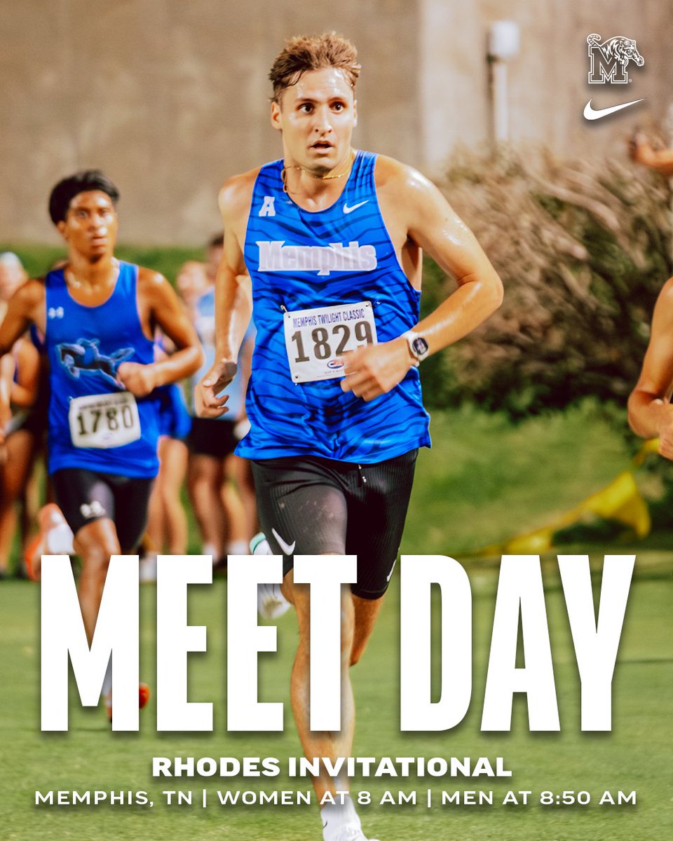 It's Race Day in the 901 🏃‍♀️

🏃‍♀️ Rhodes Invitational
📍 Memphis, Tenn. (Shelby Farms)
🕧 8 am
📊 gotigersgo.me/4po4gcu

#GoTigersGo