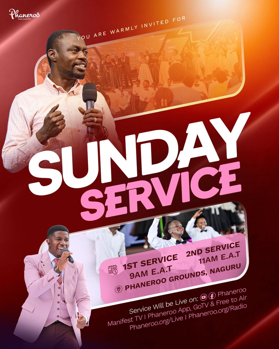 Phanerookampala's tweet photo. #PhanerooSundayService 361 stirred us to develop the God-consciousness in our life in Christ. In Him, we live, move and have our being—our thoughts, words and actions flowing from this new nature. 

This consciousness transforms how we see, judge and live, manifesting the life of God through us to His glory. Hallelujah!

Please join us this Sunday, 21st September 2025 at the Phaneroo Grounds Naguru for #PhanerooSundayService 362.

You are blessed.